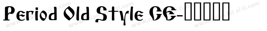 Period Old Style CE字体转换